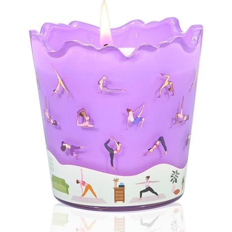 Duftkerze Lavendel-Zitrus Sojawachs im Glas 160g 30h mit Sport-Motiv