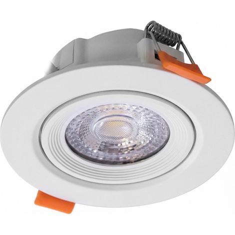 Spot LED Encastrable Orientable D68 7W CCT Blanc - 60 deg - Switch 3000-4000-6500K