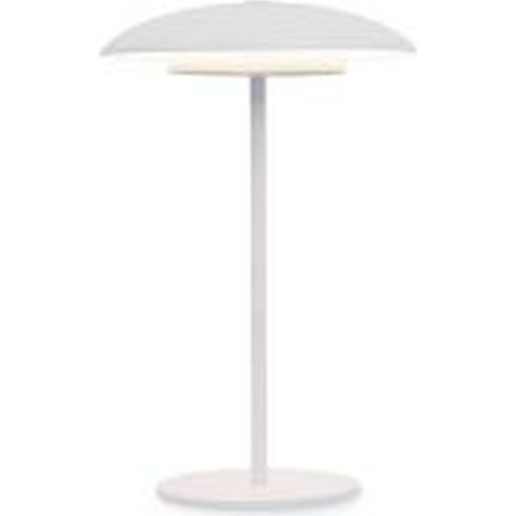 Lampe d'extérieur LED métal dimmable interrupteur tactile IP44 3000 K blanc chaud 400 lm 15 cm large 28 cm blanc