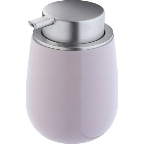 Dispensador de jabón, material cerámico, 19 cm de alto, capacidad de 473 ml, bomba manual, compatible con jabón líquido. (1/5)