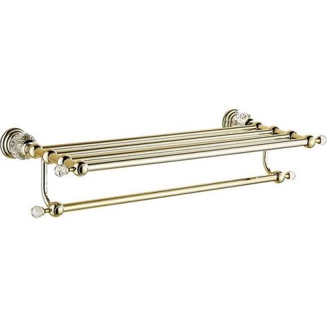 Rack porte-serviettes doré 62 cm, Vega (1/5)