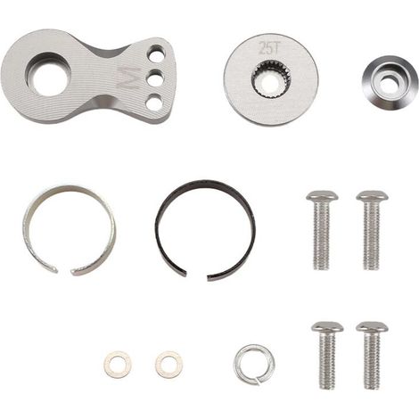 Brazo de servo metálico ajustable 25T para -4 Axial SCX10 1/10 Coches RC, helicópteros, barcos, piezas de mejora, M,C