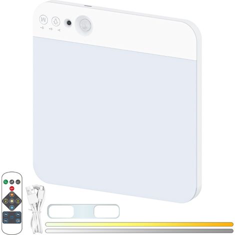 Plafonnier LED rechargeable avec détecteur de mouvement, idéal pour le salon, la chambre, le couloir, la cuisine ou le bureau.-AquaForge (1/5)