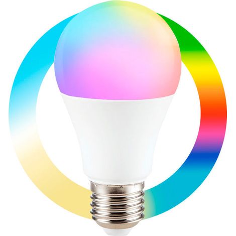 Smart LED-Lampe E27 - WLAN - RGB + CCT - 9W