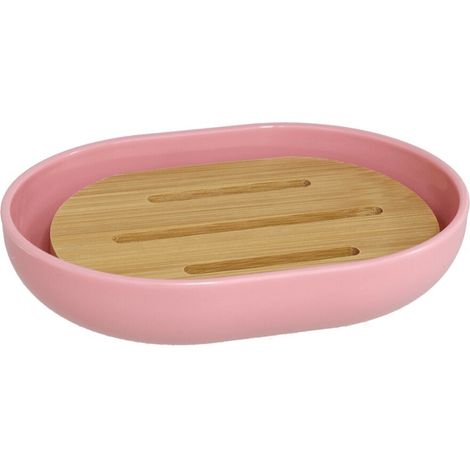 Jabonera baño darwin 12x9 cm 300 ml Rosa claro