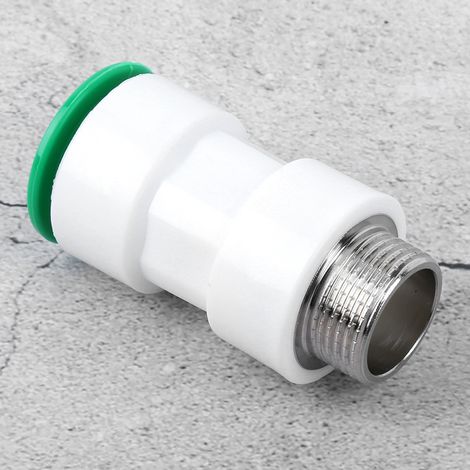 Raccord de tuyauterie fileté mâle 32 mm vers G1 po, raccord rapide droit en plastique (1/5)