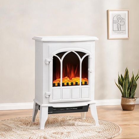 Cheminée électrique blanco en métal Plástico 39 x 23 x 56,5 cm (1/5)