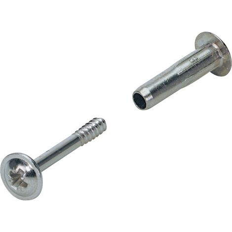 Lot De 4 Vis D'Assemblage Acier Nickelé Hettich, L.50 Mm