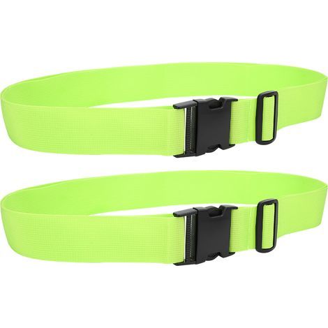 Lot de 2 sangles à bagages réglables multifonctions avec boucle et étiquette. (1/5)