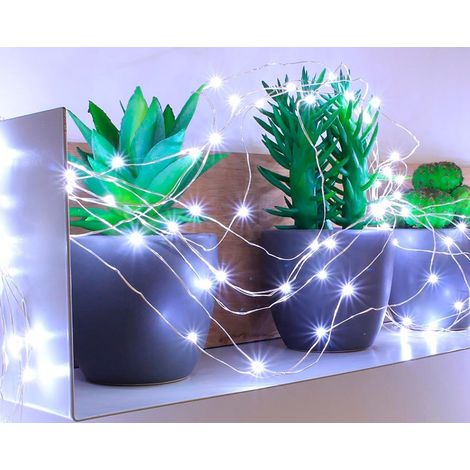 Guirlande lumineuse de Noël micro LED blanc pur 4 m 16 animations (1/3)