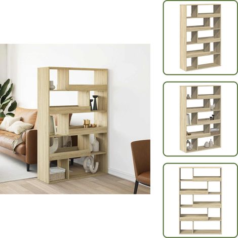 Bücherregal Sonoma-Eiche 100x33x156,5 cm Holzwerkstoff - Bücherregal - Bücherregale - Treppenregal - Stufenregal (1/5)