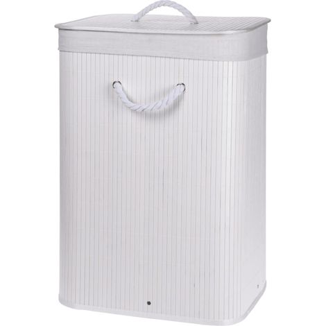 Storage Solutions Cesto de ropa plegable blanco 72 litros (1/3)
