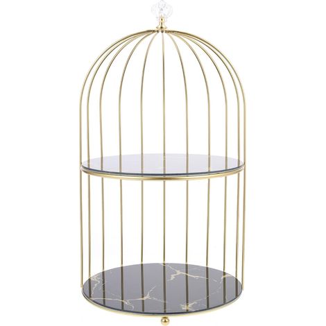 Organisateur Cosmétique de Bureau en Fer, Présentoir Oiseau Décoratif (1/5)