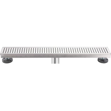 60CM Caniveau pour Douche,Caniveau de Douche en Acier INOX Siphon Sol d'évacuation à Carreler pour Salle de Bain (1/4)
