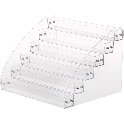 Boîte de Rangement pour Vernis à Ongles, Présentoir Cosmétique Transparent, Étagère Six Couches (1/4)