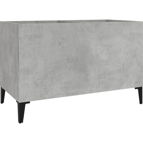 Maison Exclusive - Mobile Porta DiscGrigio Cemento 74,5x38x48 Legno Multistrato (1/5)