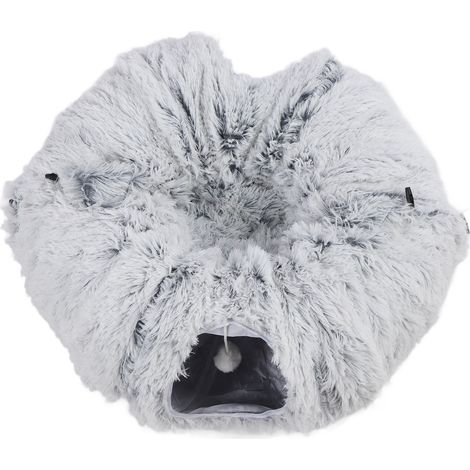 Tunnel pliable pour chat, doux et moelleux, jouet rond multifonctionnel pour chaton, chiot et lapin (1/5)