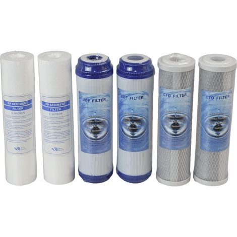 6s Filtre Eau Sédiments 5μm Charbon Actif 10 Pouces Pour Purificateur Sous Évier (1/5)