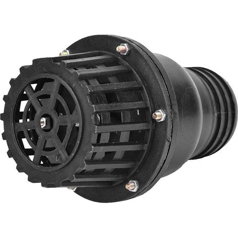 Clapet de pied de pompe à eau en PVC noir, contrôle plat basse pression pour machine à fluide (3 pouces) (1/5)