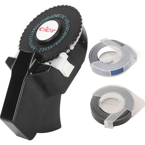 Étiqueteuse à gaufrer sans encre, facile à utiliser, design ergonomique, portable, avec fonction gaufrage. (1/4)