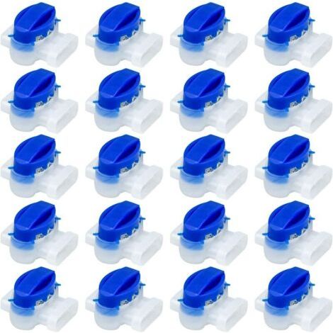20 PCS Connecteurs de Câble Remplis des Résines, Raccord de Câble Étanche Borne à 3 Fils de Connexion pour Robot Tondeuse Automower