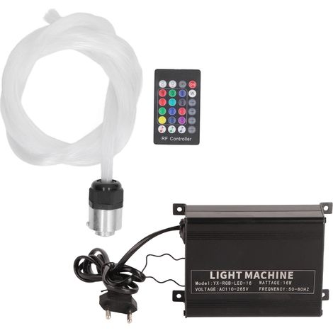 Plafond lumineux Fibre Optique RGBW, contrôle par APP et son, 100-265V prise EU, pour maison voiture (1/5)