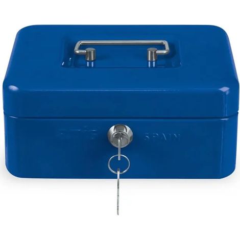 AMIG  Coffret à monnaie  2153  200 x 160 x 70 mm  Acier  Bleu