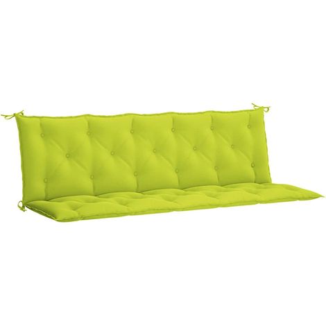 Maison Exclusive - Cuscino per Panca Verde Intenso 180x(50+50)x7 cm Tessuto Oxford
