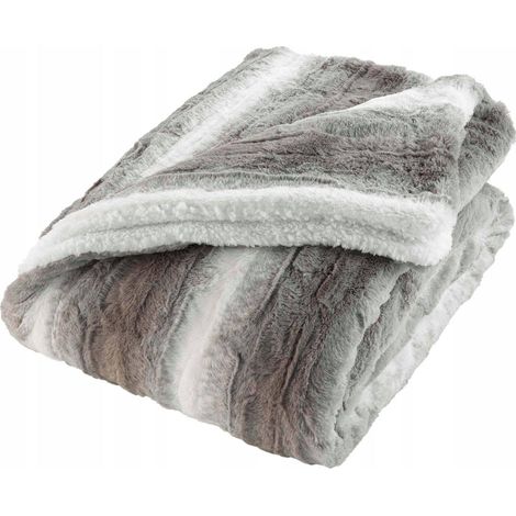 Douceur-dinterieur Plaid in Pelliccia Sintetica Naturale 125 x 150 cm (1/2)