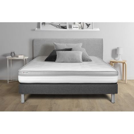 Matratzenset VITAL RELAX 140 x 220 cm Bettrahmen Kit grau