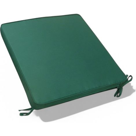 Cuscino seduta verde scuro in poliestere sfoderabile 39x39 cm (1/2)