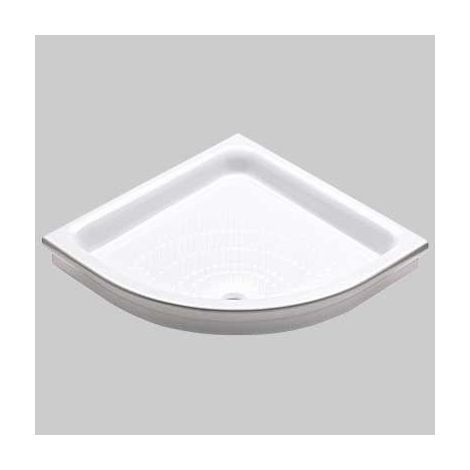 Piatto doccia angolare 90x90 cm. foro piletta Ø 60, colore bianco.