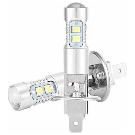 HOXILEELEO - confezione da 2 lampadine a LED H1 100W 6000K fari, fendinebbia e illuminazione a 360°. (1/5)