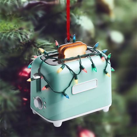 Guirlande Décorative - Pendentif En Acrylique Pour Arbre De Noël - Ornement Suspendu Pour Décoration Intérieure Extérieure Voiture Fête - 1 Pièce (1/2)