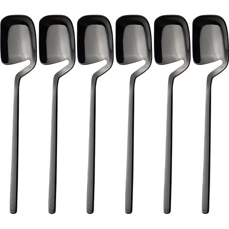 Cuillère À Café - Acier Inoxydable - 14,2 Cm - Pour Expresso Et Thé Turc - Lot De 6 (1/5)