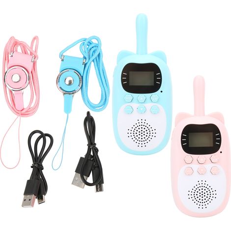 Talkie-walkie sans fil pour enfants, portée de 3 km, jouet de transmission audio parent-enfant.-AquaForge (1/5)