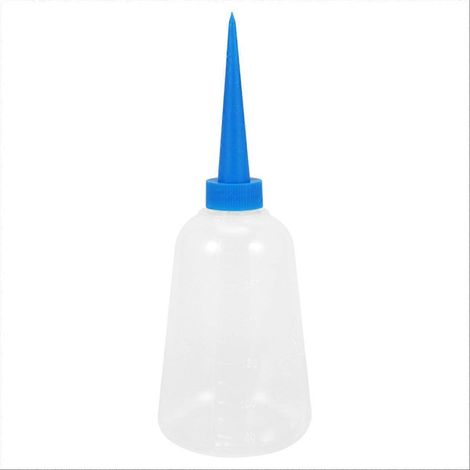 250 ml durchsichtige, blaue Kunststoff-Applikatorflasche für Flüssigkleber, präziser und praktischer Spender (1/5)