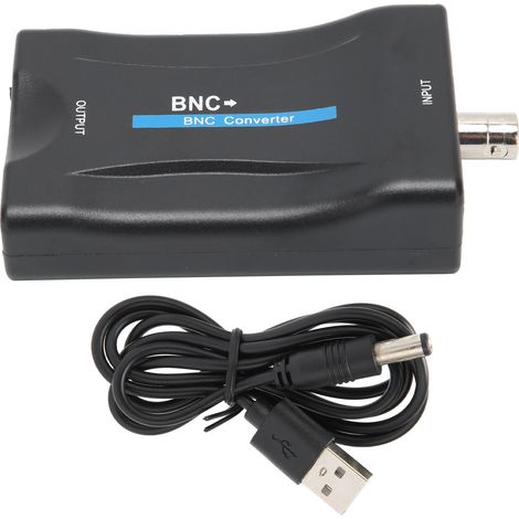 Convertisseur BNC vers interface multimédia haute définition 1080p/720p pour moniteur de conversion vidéo noir (1/5)