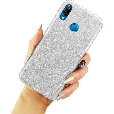 Coque à paillettes argentée pour Huawei P20 Lite (1/3)