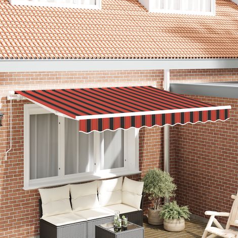 Ausziehbare Markise Orange 300 x 200 cm Stoff vidaXL (1/5)