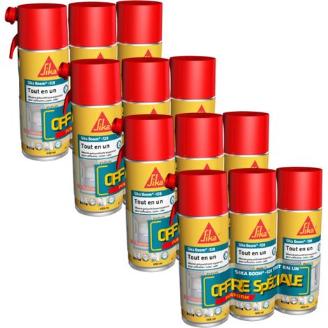 Set di 12 schiume espandenti manuali all-in-one SIKA - SikaBoom 128 - 400ml