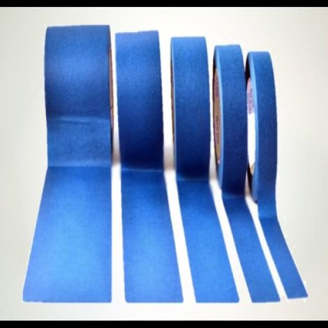 Nastro adesivo blu siliconico mascheratura in poliestere per altissime temperature 66mt  - 85my - Misura: 15mm x 66 MT (1/2)