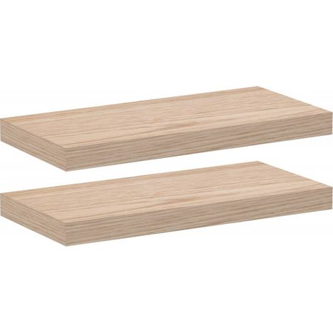 Maison Exclusive - Schweberegale 2 Stk. 50x23,5x4 cm Holzwerkstof (1/5)