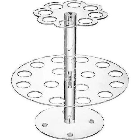 Présentoir à glaces transparent, porte-cornets à gâteaux, ustensiles de cuisine et de pâtisserie, présentoir en acrylique pour buffets de mariage à 2 étages (1/4)