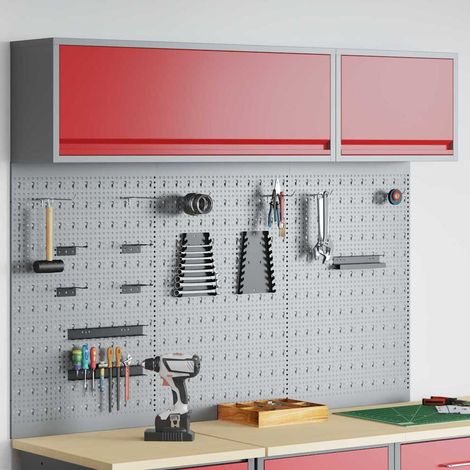 Werkzeugschrank-Set 5 pcs Rot Pulverbeschichteter Stahl (1/5)