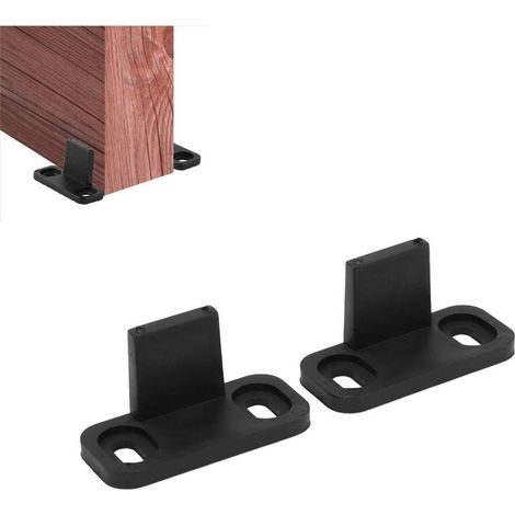 Guide de sol pour porte de grange coulissante plastique, réglable (1/5)