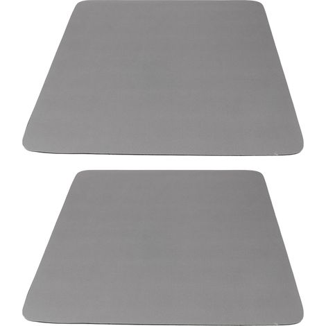 Lot de 2 tapis de séchage pour machine à café, super absorbants, antidérapants et antichoc, faciles à nettoyer, gris foncé, 50 x 60 cm. Idéal pour les comptoirs et les machines à café.