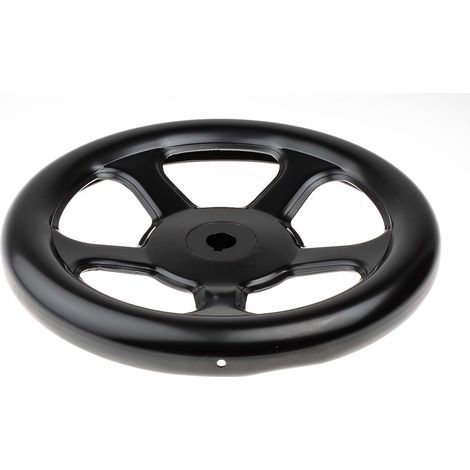 Rs Pro – Volant de manœuvre 250mm – Acier robuste pour applications industrielles – Ø de montage 17mm – Moyeu alésé pour précision