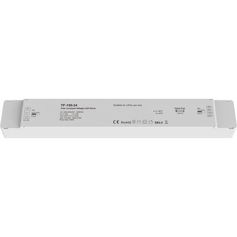 Transformateur LED 220V 24V 150W 6,25A TRIAC Dimmable / Push Dim - SILAMP