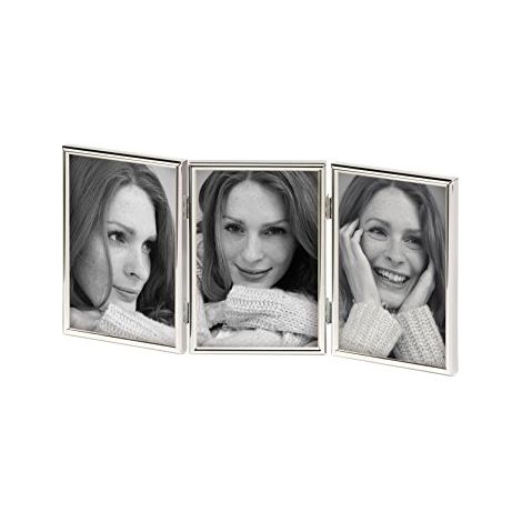 Walther Design WD338S Chloe Cornice per Ritratto, Metallo, Argento, 3X 13x18 cm (1/3)